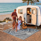 Pauwer Waterproof Outdoor Rug 6x9, Reversible Plastic Straw Patio Camping Rug - Image 8