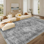 10x14 Area Rug for Living Room-Vintage Farmhouse Boho Floral Washable Stain - Image 5