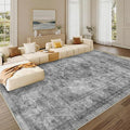 3x5 Area Rug for Living Room-Vintage Farmhouse Boho Floral Washable Stain by Unknown