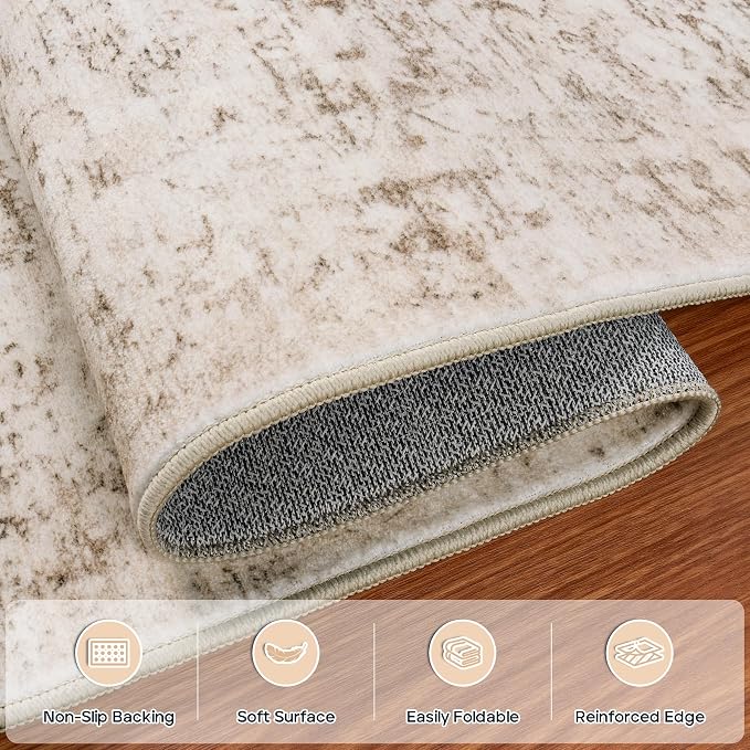 5x7 Area Rugs for Living Room Rug Washable: Modern Rug for Dining Room Bedroom - Image 4