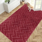 PURRUGS Easy Care Area Rug 4.5ft x 7ft, Non-Slip Machine Washable Entry Rug by PURRUGS