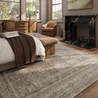 Washable Area Rugs for Living Room: 9x12 Bedroom Rug Boho Vintage Area Rug - Image 3