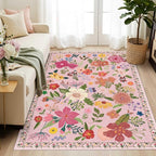 Latte&Fog 3x5 Entryway Area Rugs, Nursery Kids Rug, Non-Slip Small Throw Rug - Image 4