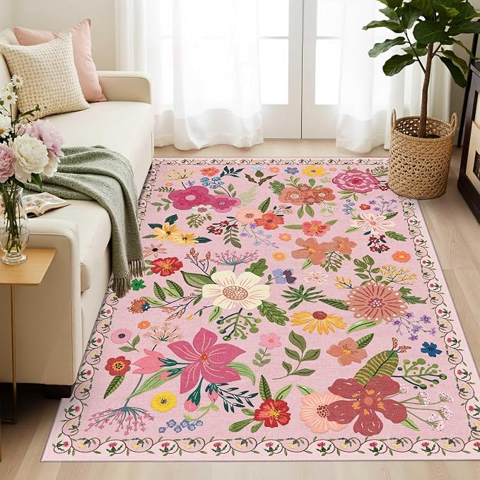 Latte&Fog 3x5 Entryway Area Rugs, Nursery Kids Rug, Non-Slip Small Throw Rug - Image 4
