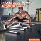 SUPERJARE 0.56'' Thick 6 Pcs 24 Sq Ft Rubber Top Exercise Equipment Mats - Image 2