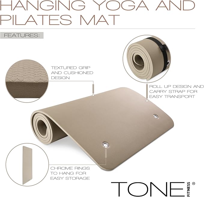 TONE Fitness Hanging Yoga Mat, Pilates Mat, Exercise Mat - Image 3