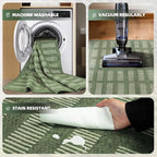 Washable Rugs 8x10 Area Rugs for Living Room, Ultra Soft Faux Wool Retro Carpets - Image 3