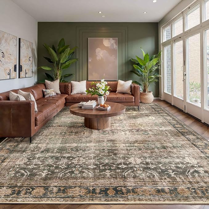 Rugxara 8x10 Area Rugs for Living Room Bedroom, Large Washable Rug, Non Slip & - Image 4