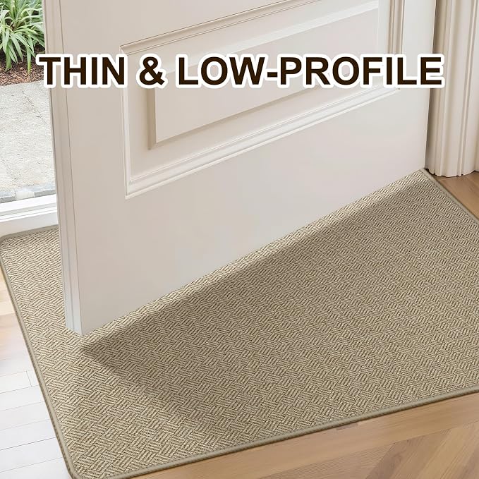 Ultra Thin Door Mat Indoor Entrance 24"x36", Low-Profile Indoor Door Mat - Image 3