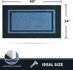 PURRUGS Dirt Trapping Door Mat 34" x 60", Non-Slip Machine Washable Entryway Rug - Image 2