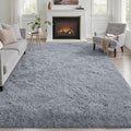 6x9 Area Rugs for Living Room Bedroom: Ultra Soft Fluffy Shag Rug Upgrade by Luxturiy