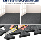 Focusound 20Pcs Sound Absorbing Interlocking Drum Rug, 11.8 x 11.8 x 0.4 inches - Image 5