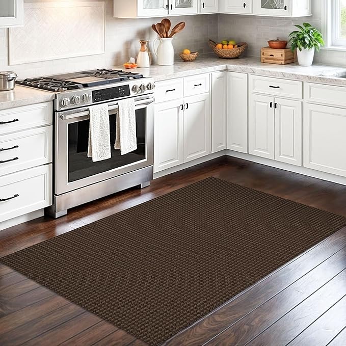 IOHOUZE Washable Area Rug 3x5 Non Slip Rubber Backed Woven Rugs - Image 7