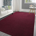 Pettop 6x9 ft Burgundy Red Area Rugs by Pettop