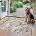 Washable Area Rugs 2x3 Entryway: Soft Ultra Thin Low Pile Mat Machine Washable by YOUFORTONG