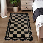 Checkered Easy Jute 3x5 Outdoor Patio Rug, Washable Rugs - Image 8