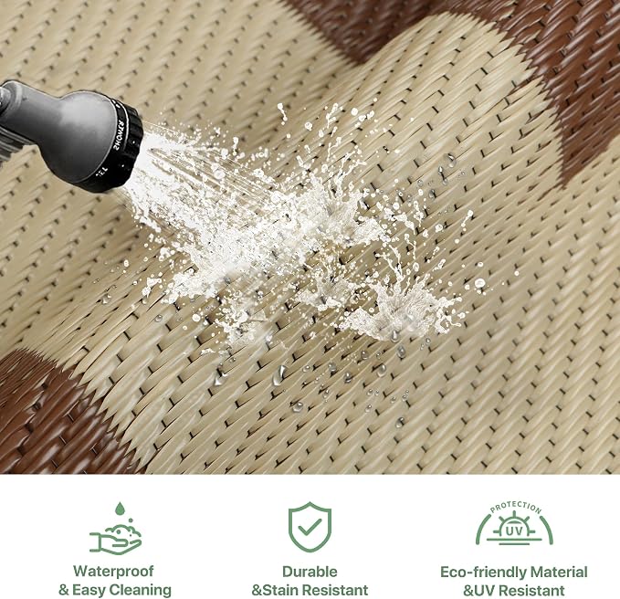 GENIMO 6' x 9' Outdoor Rug Waterproof - Image 6