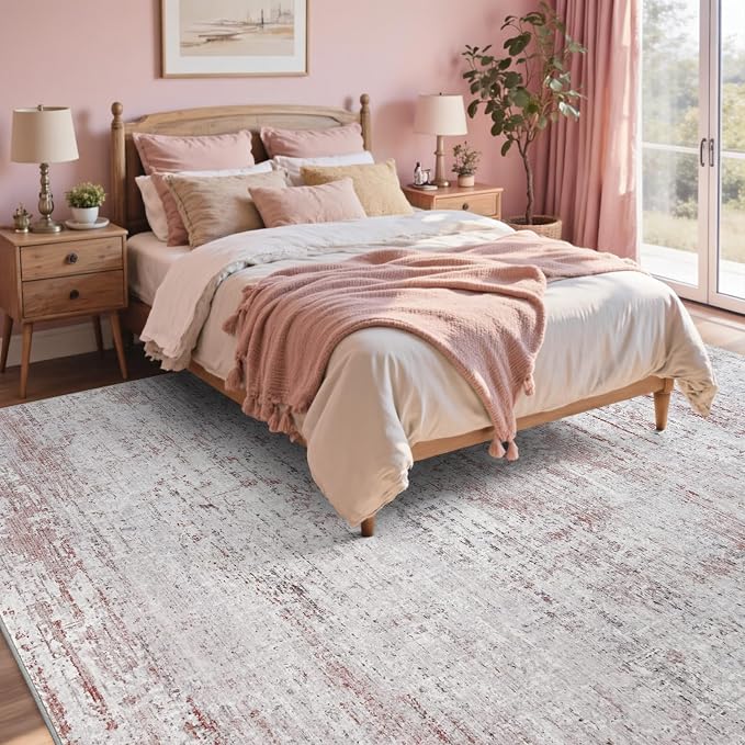 4x6 Ft Area Rugs for Living Room, Soft Non-Slip Washable Rugs Modern Abstract - Image 4