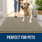 OLANLY Dog Door Mat for Muddy Paws 24x16, Ultra Absorbent Chenille Mud Doormat - Image 6