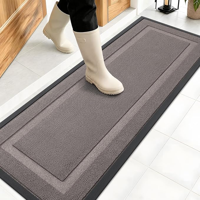 OLANLY Front Door Mat Indoor Outdoor Entrance, Waterproof All-Season, by OLANLY