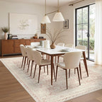 Latte&Fog Washable 6x9 Pink Rugs - Image 5