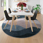 Abstract Round Rugs for Living Room, Circlr Area Rug for Bedroom 8ft Non Slip - Image 8