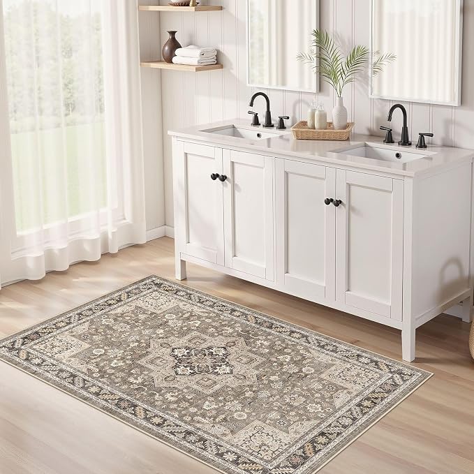 Vintage Living Room Area Rug 3x5 - Image 3