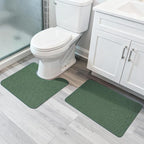 Bosap Bathroom Rugs Set 2 Pieces, Thin Bathroom Mats, Toilet Rugs, Quick Dry by BosapDirect