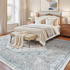 6x9 Washable Area Rugs, Large Living Room Rug, Vintage Boho Carpet, Non Slip - Image 6