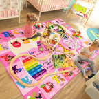 Kids Rugs for Playroom Bedroom Classroom Nursery, Non-Slip and Washable Rugs - Image 7