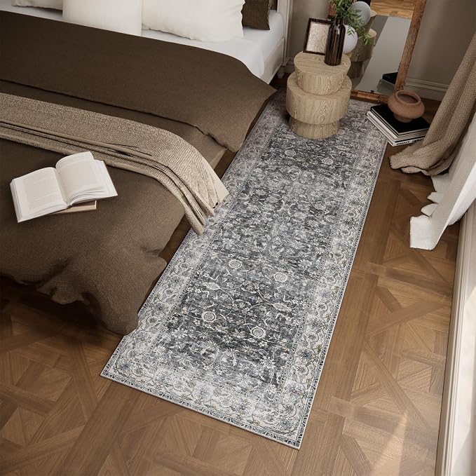 Runner Rug Washable Kitchen Runner: 2'6"x8' Hallway Runner Rugs Stain Resistant - Image 3