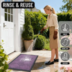 OLANLY Front Door Mat Outside Entrance 29.5x17, Heavy Duty Sturdy Natural - Image 8