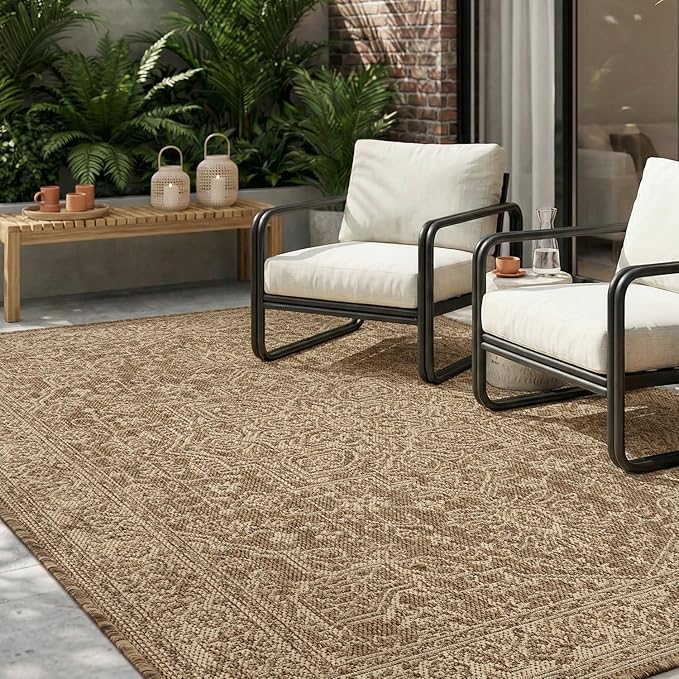 MontVoo-Outdoor Rug-Patio Rug 8x10 Polypropylene Indoor Outdoor Rugs Carpet - Image 8