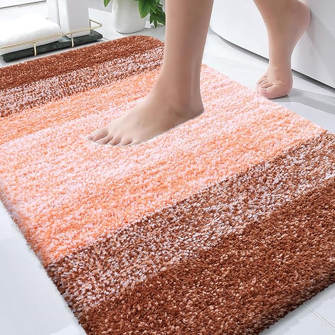 OLANLY Bathroom Rugs Mat 30x20, Extra Soft Absorbent Microfiber Bath Rugs by OLANLY