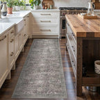 Rugxara 2x5 Runner Rug, Washable Kitchen Rugs, Non Slip Low Pile Area Rug Carpet - Image 3