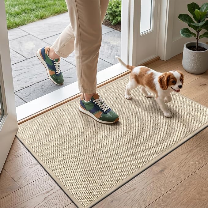 LEKEEPGO Door Mat 17"x29", Non Slip Door Mat Indoor Entrance, Rubber Backing by LEKEEPGO