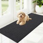 OLANLY Dog Door Mat for Muddy Paws 47x20, Ultra Absorbent Chenille Mud Doormat by OLANLY