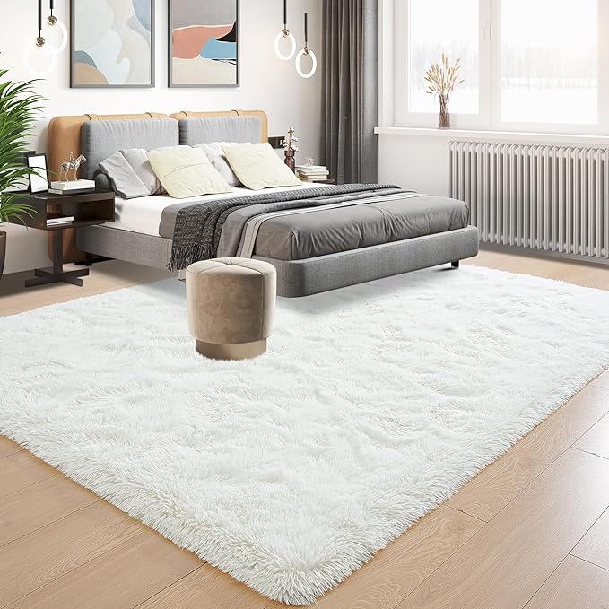 Tepook Soft 3x5 Small Bedside Rug Washable, Fluffy Shaggy Rugs - Image 2