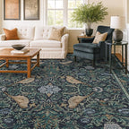 Large Washable Floral 10x14 Area Rug - Image 3