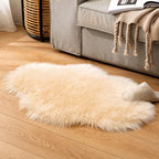 MIULEE Luxury Super Soft Fluffy Area Rug Faux Fur Cloud Shape Rug Decorative - Image 6
