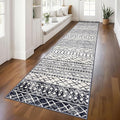 KUTA Boho Runners for Hallways 2.6x12 ft Moroccan Washable Runner Rug Non-Slip by KUTA