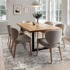 UERMEI Square Area Rugs : Washable 8x8 Neutral Modern Abstract Carpet - Image 8