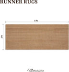 MatEssenz 2x5 Cotton Blend Runner Rug, Machine Washable Boho Woven Hallway Rug - Image 2