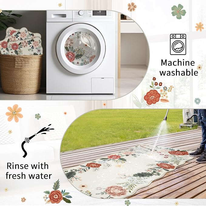 Homcomoda Floral Kitchen Rugs Mats - Image 6