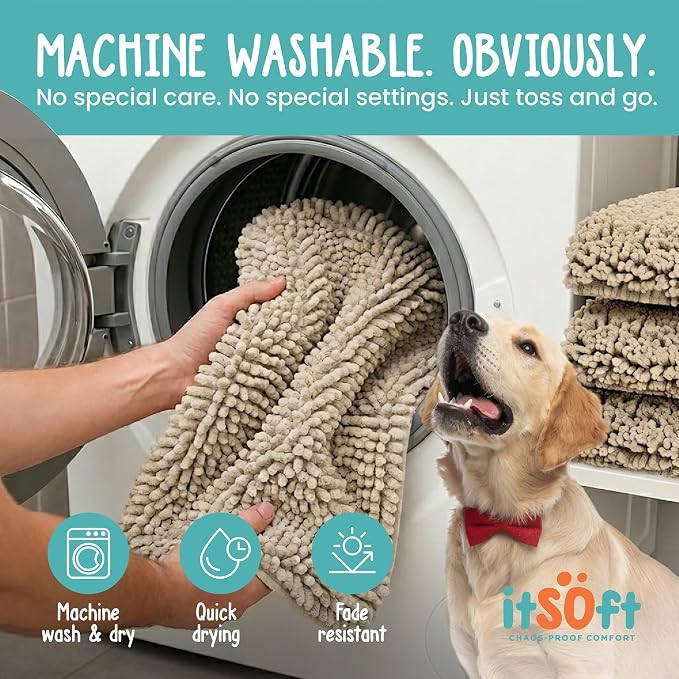 Dog Rugs for Muddy Paws 47x21 | Cleaner Mud Free Floors | Muddy Dogs Mats for - Image 5