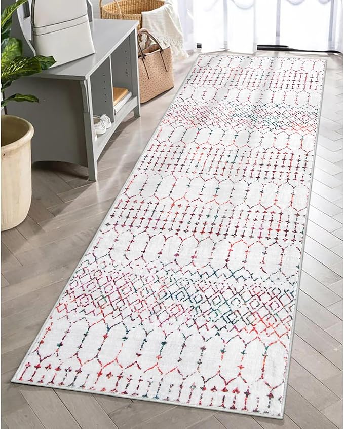 Lahome Moroccan Washable Runner Rug 2x6 Non-Slip Anti-Fatigue Kitchen Rugs and by Lahome