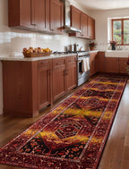 SERISSA Runner Rug for Hallways, Extra Long Boho Rug Ultra Soft Vintage Rustic - Image 2