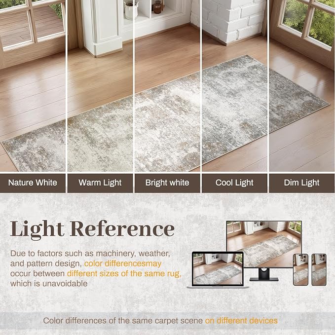 2.6'x8' Hallway Runner Washable Rug - Image 8