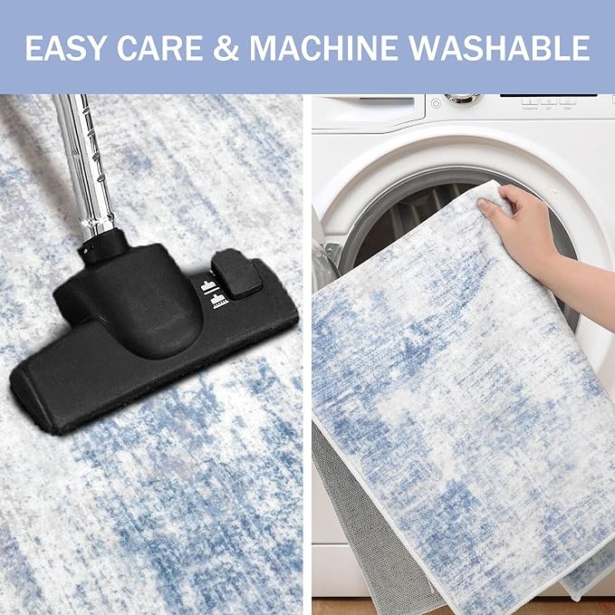 IOHOUZE Abstract Runner Rug 2x4 Ft Entryway Rugs Washable Door Mat Indoor - Image 3