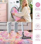 4x6 Soft Fluffy Unicorn Rainbow Rug - Image 7